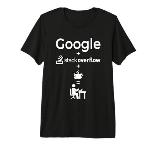 Google + Stack Overflow Coffee Premium T-Shirt