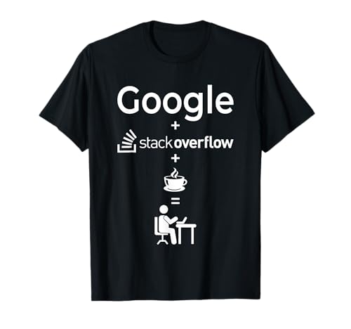 Google + Stack Overflow Coffee T-Shirt