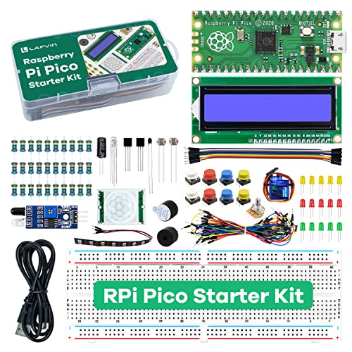 LAFVIN Basic Starter Kit for Raspberry Pi Pico,LCD1602,SG90 with Tutorail