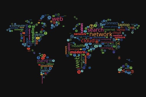 Computer Science Posters For Classroom Word Map Computer Lab Posters Programming Technology Decorations Cool Wall Art Print Poster 16x24