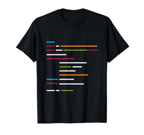 Colorful Lines of Programming Codes for Programmers T-Shirt