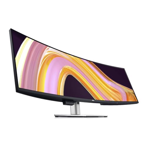 Dell UltraSharp U4924DW 49" Dual Quad HD (DQHD) Curved Screen Edge WLED LCD Monitor - 32:9,Black