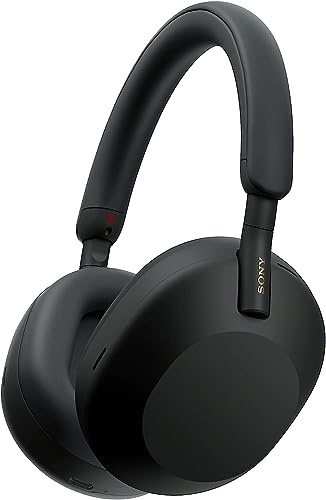 Sony WH-1000XM5 Noise Canceling Wireless Headphones - 30hr Battery Life - Over-Ear Style - Optimized for Alexa and Google Assistant - Built-in mic for Calls - Black - International Version No Warranty
