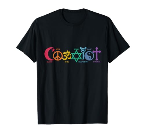 Coexist Peace Religion Equality Rights Humanity Spirituality T-Shirt