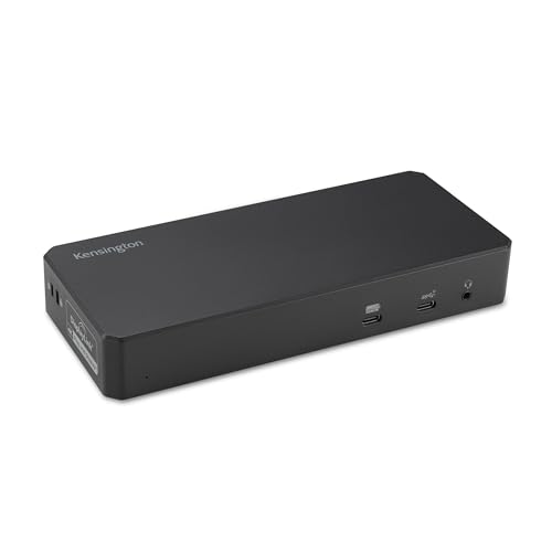 Kensington SD4790P USB-C Quad 4K Displaylink Docking Station, 100W Charging, 3 x DisplayPort, 3 x HDMI, for Windows/macOS/ChromeOS (K33610NA)