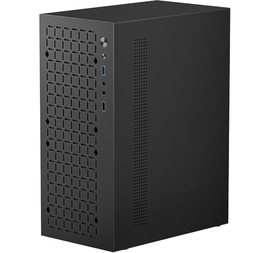 Micro ATX Case PC Case: MATX Case Mini PC ITX Desktop Computer Case Support Micro ATX MATX DTX ITX Mini PC with USB3.0, Support 3.5'' HDD (Black)