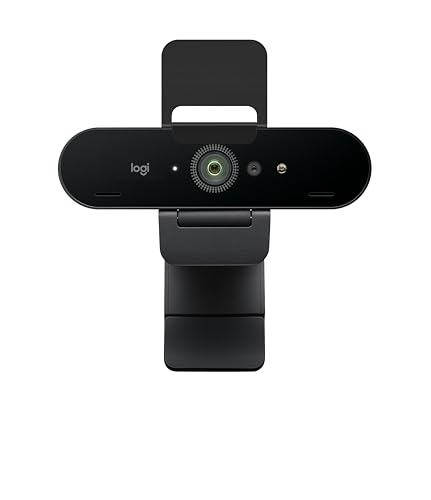 Logitech Brio 4K Webcam, Ultra 4K HD Video Calling (Renewed)