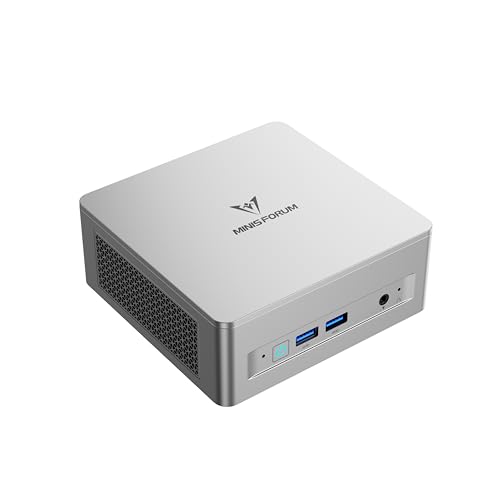 MINISFORUM UM750L Slim Mini PC, AMD Ryzen 5 7545U Mini Computer(6C/12T, Up to 4.9GHz), 16GB LPDDR5 RAM & 1TB PCIe 4.0 SSD, HDMI/DP/USB4, 4 x USB Type A,2.5G LAN,WIFI6E/BT5.3
