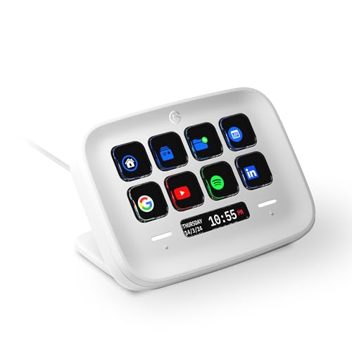 Elgato Stream Deck Neo – 8 Customizable Keys, 2 Touch Points, Speed Through Tasks & Workflows - Control Word, Excel, PowerPoint, Teams, Zoom, Spotify and More, Drag-’n-Drop Setup - Works with Mac & PC