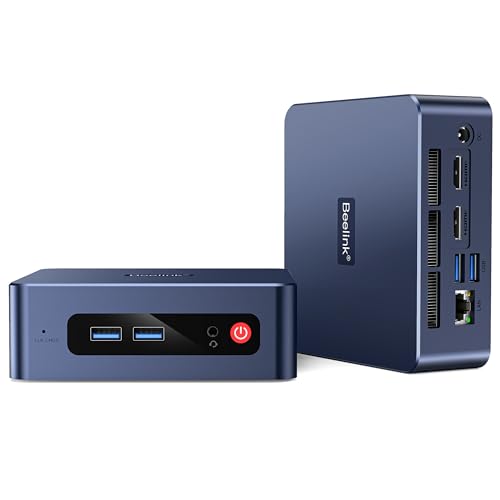 Beelink SER3 Mini PC, AMD Ryzen 3 3200U (Up to 3.5GHz), 8GB DDR4 256GB NVMe SSD Dual 4K@60Hz HDMI/ 4xUSB 3.2/ WiFi5/ BT5.0/ Home, Office, School Desktop Computer