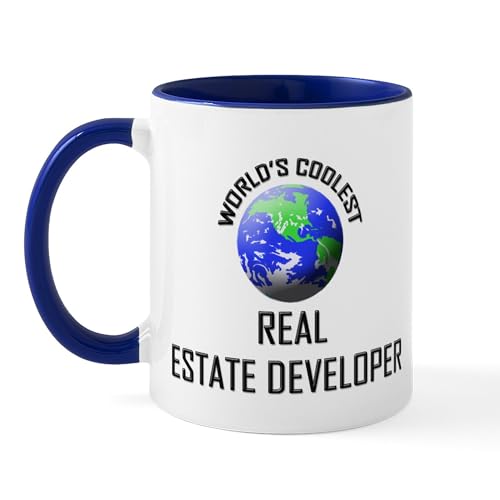 CafePress World's Coolest REAL ESTATE DEVELOPER Mug 11 oz (325 ml) Ceramic Coffee Mug