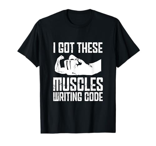 Funny Programming Programmer Muscles Coder Software Engineer T-Shirt