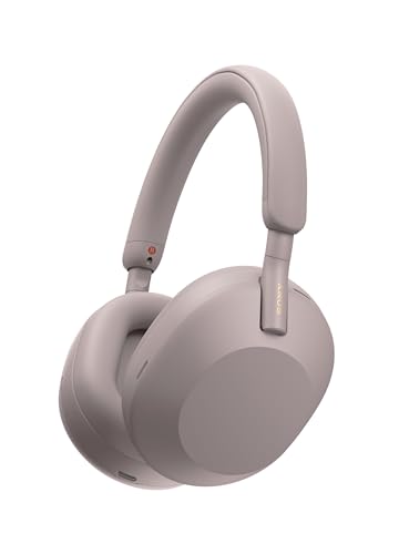 Sony WH-1000XM5 Premium Noise Canceling Wireless Headphones, Auto NC Optimizer, 30-Hour Battery, Alexa Voice Control, Smoky Pink