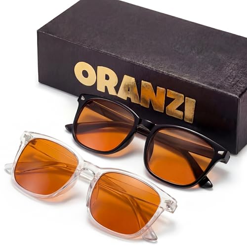 ORANZI 98.6% Blue Light Blocking Glasses for Computer Gaming Anti Eyestrain