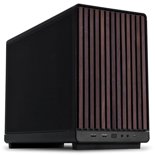 Lian Li A3-mATX-WD-26.3L Micro Form Factor Chassis-No Fans Included-Supports 360mm AIO-Modularity Design-for M-ATX, ITX Motherboard-DAN Cases Collaboration-Wood Front Panel-Black (A3X-WD)