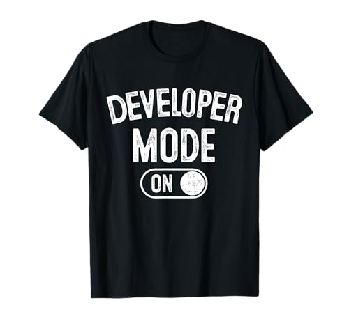 Developer Mode On Funny Code Writer Gift Programmer Engineer T-Shirt