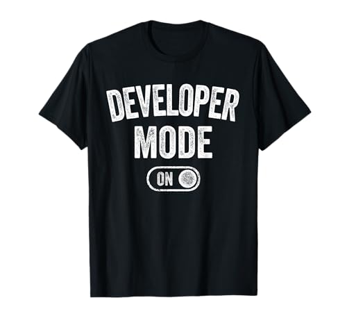 Developer Mode On Funny Code Writer Gift Programmer Engineer T-Shirt