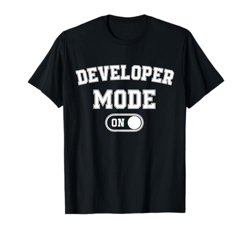Developer Mode On Funny Code Writer Gift Programmer Engineer T-Shirt