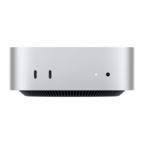 Apple 2024 Mac mini Desktop Computer with M4 chip with 10‑core CPU and 10‑core GPU: Built for Apple Intelligence, 16GB Unified Memory, 256GB SSD Storage, Gigabit Ethernet. Works with iPhone/iPad