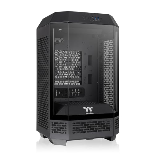 Thermaltake Tower 250 Black Mini-ITX Mini Tower; 2x120mm CT Fans Included; 360mm Radiator Support; 360mm GPU Clearance; Dual Chamber; CA-1Z9-00S1WN-00