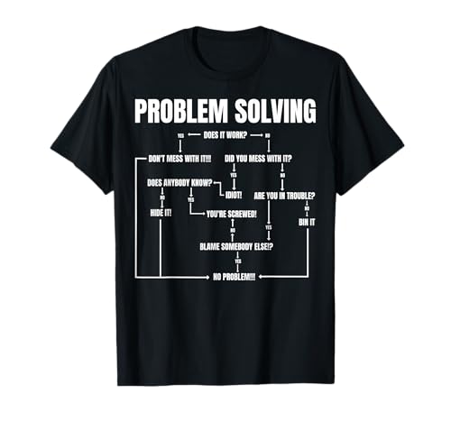 Problem Solving Chart Geek Nerd Computer Programmer Men T-Shirt