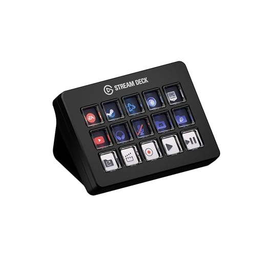 Elgato Stream Deck Scissor Keys—Workflow Controller with Customizable Macro Keys for OBS, Twitch, Discord, Teams, Photoshop, and More—Windows 10, MacOS 13 or Later