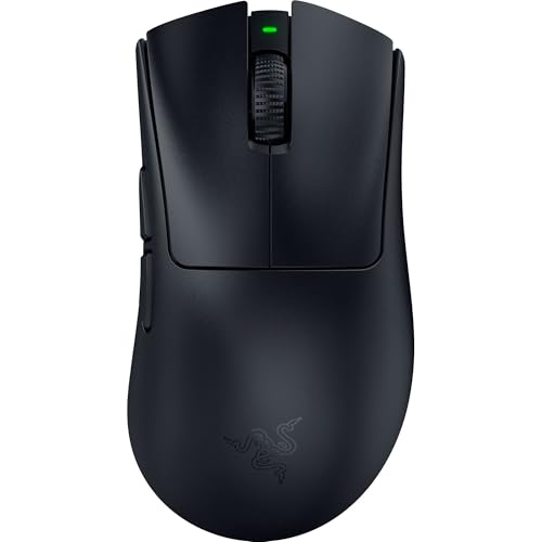 Razer DeathAdder V4 Pro Wireless Gaming Mouse: 56g Lightweight - HyperSpeed Wireless Gen-2 - Optical Scroll Wheel - Optical Switches Gen-4 - Focus Pro 45K Sensor Gen-2 - Up to 150 Hr Battery - Black