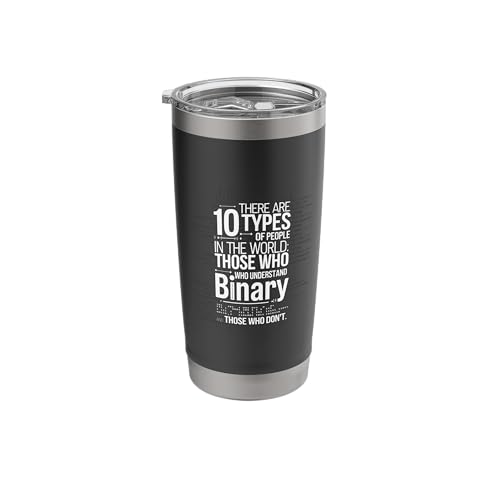 There Are 10 Types Of People In The World Binary Stainless Steel Insulated Tumbler