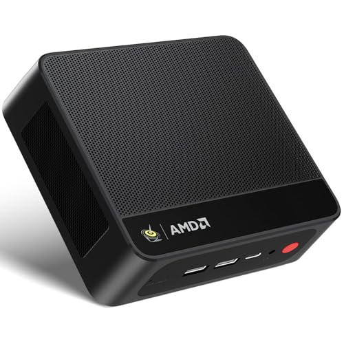 Beelink SER5 MAX Mini PC,AMD Ryzen 7 7735U(8C/16T,up to 4.75 GHz),Mini Computer 24GB LPDDR5 RAM 500GB SSD Graphics 12 core 2200 MHz,Support 4K Triple Display/HDMI+DP+Type-C/Wifi6/BT5.4/USB3.2
