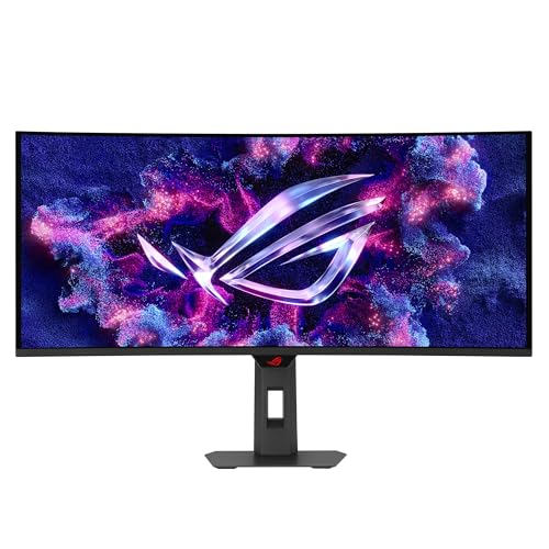 ASUS ROG Strix 34” Ultrawide QD-OLED HDR Gaming Monitor (XG34WCDG) - 3440x1440, 175Hz, 0.03ms, OLED Care Pro, True 10-bit, G-SYNC Compatible, DisplayWidget, Extreme Low Motion Blur, 3 yr Warranty