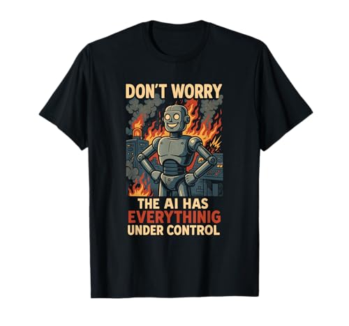 Funny AI Programmer Don’t Worry The Robot Has It Covered T-Shirt