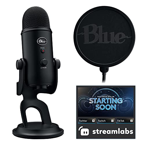 Logitech for Creators Vocal Condenser Microphone, USB Type-A, Blackout (988-000521) (Renewed)