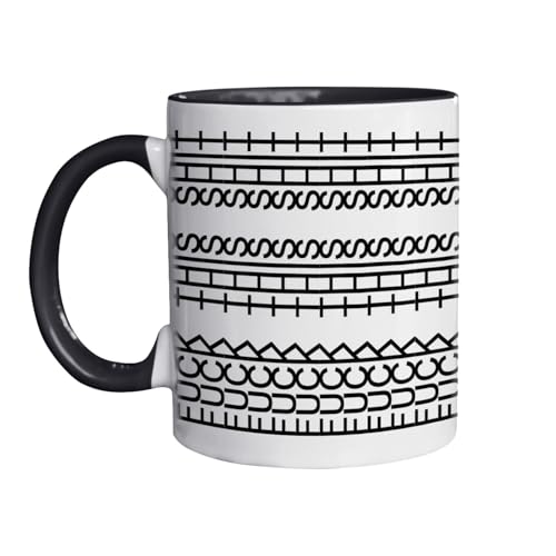 Hidden Message Coffee Mug, Novelty Coffee Mugs for Women and Men, Funny Birthday/White Elephant Gifts, Unique Office Prank Gag Gift for Coworkers and Coffee Lovers - White Black