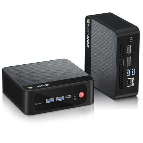 Beelink SER5 Mini PC,AMD Ryzen 5 5500U(6C/12T,up to 4.0 GHz),Mini Computer 32GB DDR4 RAM 500GB M.2 SSD Graphics 7core 1800MHz,Support 4K Triple Display/HDMI+DP+Type-C/Wifi6/BT5.2,Auto Power On