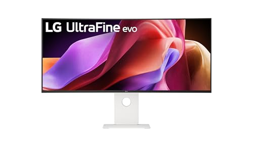 LG 40U990A-W 40-inch Ultrafine 5K2K WUHD (5120 x 2160) Nano IPS Curved Monitor, Thunderbolt 5, DisplayHDR 600, Built-in Power, Speaker, 120Hz, HDMI 2.1, DP 2.1, USB C, Tilt/Height/Swivel Stand, White