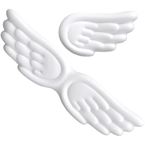 pp supm Angel Wings Keyboard Wrist Rest & Mouse Wrist Rest Set, Memory Foam Cushion Durable Non-Slip Soft Support for Comfortable Typing