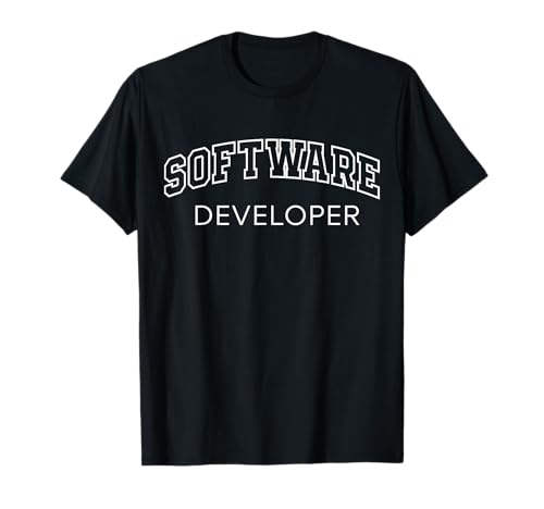 Software Developer Funny Athletic Lettering Men Women T-Shirt