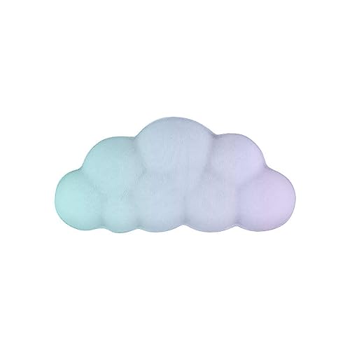 DIIOOMIEEU Cloud Wrist Rest Mouse Pad: Base, Rainbow GradientDesign, Memory Foam Silicone for Gaming Mousepad