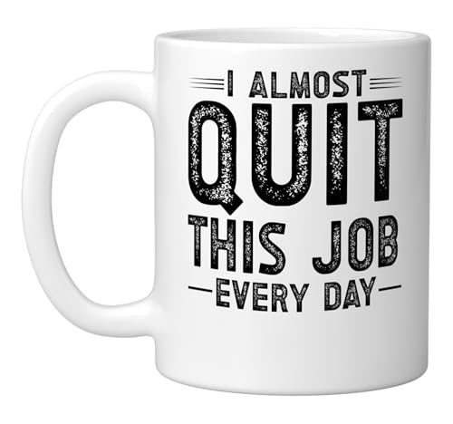 I Quit My Job Ceramic Mug, White