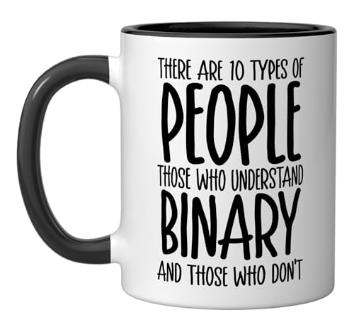 There Are 10 Types Of People Programmer Coding Ceramic Mug, Black/White