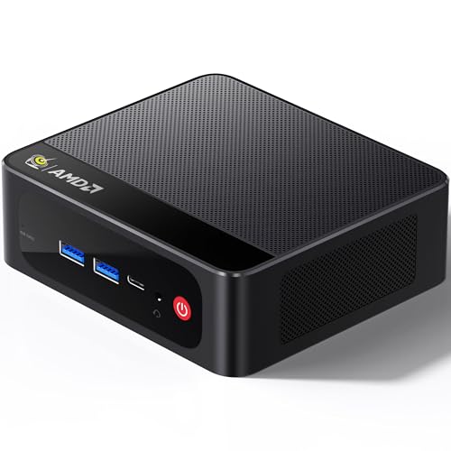 Beelink SEI Mini PC, AMD Ryzen 7 7735HS(up to 4.75GHz), 24GB LPDDR5 500GB PCIe x4, Radeon 680M Graphics Triple 4K Display, 2.5G LAN, Office Mini Desktop Computer