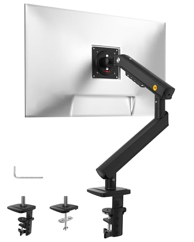 NB Single Computer Monitor Mount, Monitor Stand fits up to 32 Inch, Mechanical Spring Monitor Arm, VESA 75/100 mm, Model-A5(Black)