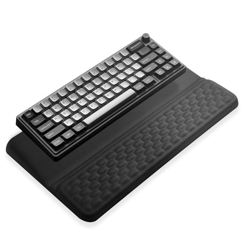 Starvortex Keyboard Stand with Wrist Rest, Ergonomic Keyboard Pad with Wrist Support, Keyboard Riser & Soft Memory Foam Cushion, 43cm Arm Rest Desk Accessories for Office,Home (Black)