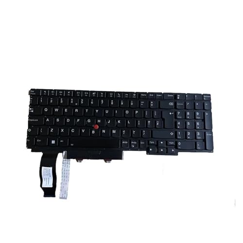 UK Layout Backlit Replacement Keyboard ， Compatible for Lenovo ，Thinkpad ，E15 Gen1/R15 Gen1 Black Color