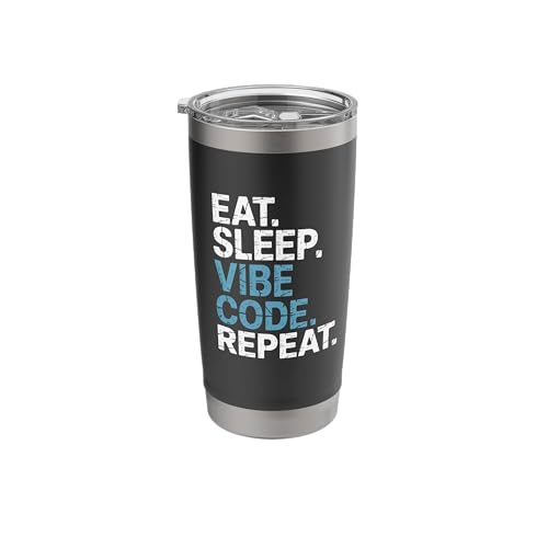 Eat Sleep Vibe Code Repeat - Vibe Coding Stainless Steel Insulated Tumbler