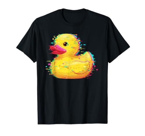 Programmer Glitch Rubber Duck Debugging Coding T-Shirt