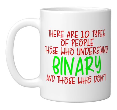 There Are 10 Types Of People, Binary Joke - Ceramic Mug, White