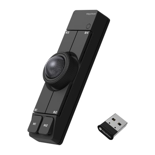 Keychron Nape Pro Wireless Trackball Mouse, Keyboard-Centric Trackball