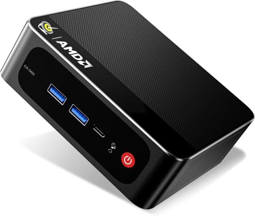 Beelink SER5 Mini PC, Ryzen 5 5500U (6C/12T, Up to 4.0GHz), 16GB DDR4 RAM, 480GB NVMe SSD, Radeon Graphics 7 CUs, 4K Triple Display via HDMI/DP/Type-C, WiFi 6/BT 5.2, 2.5G LAN, Compact Office Desktop