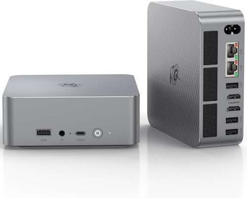 Beelink EQR Mini PC Ryzen 9 6900HX (3.3-4.9GHz), 32GB DDR5 4800MHz RAM 500GB NVMe SSD Desktop Computer with Radeon 680M, Dual 4K HDMI/ WiFi6/ BT5.2 Home Office Micro PC